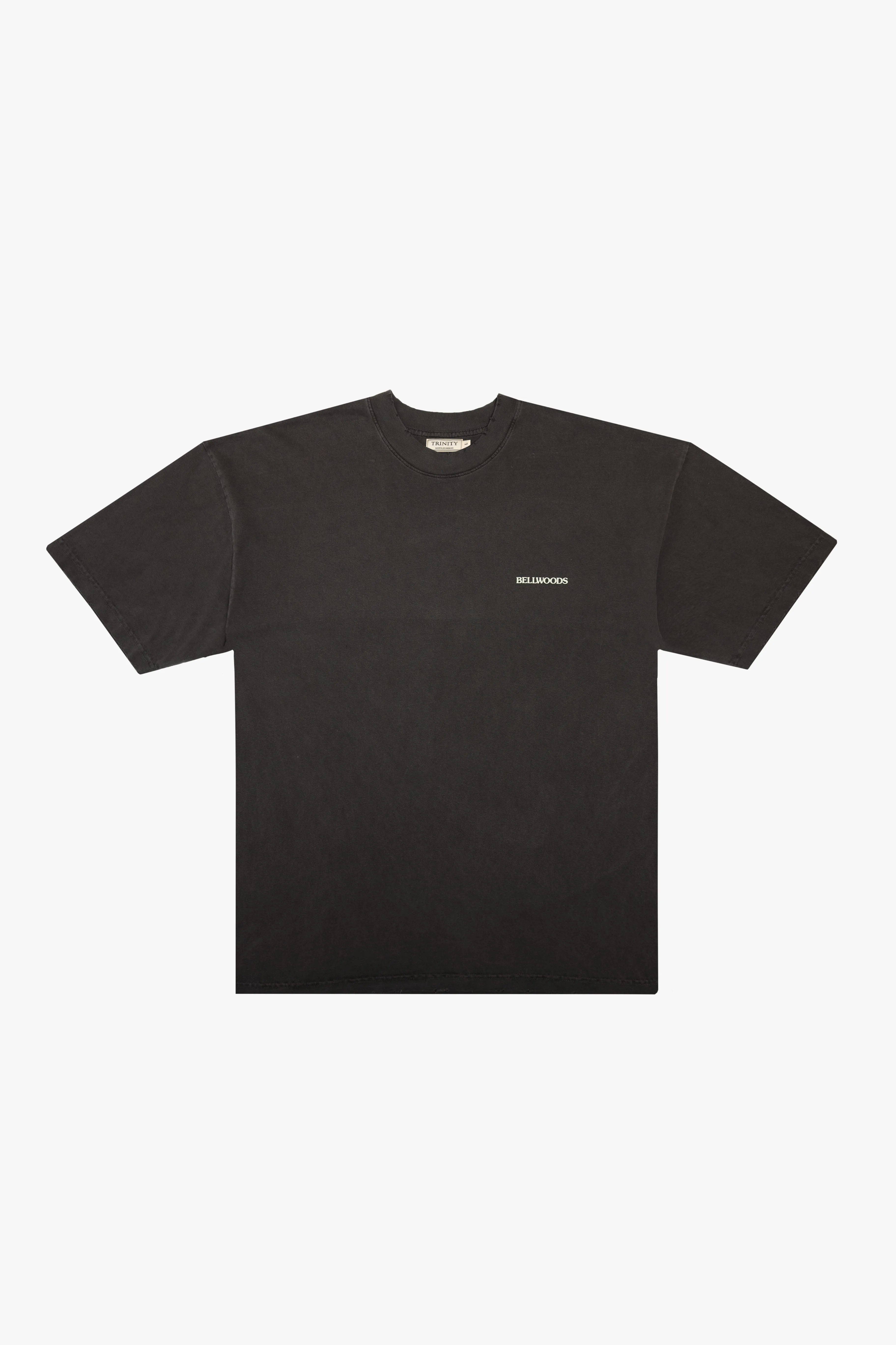 2 Pack Distressed Basic Tees - Vintage Black & Cream