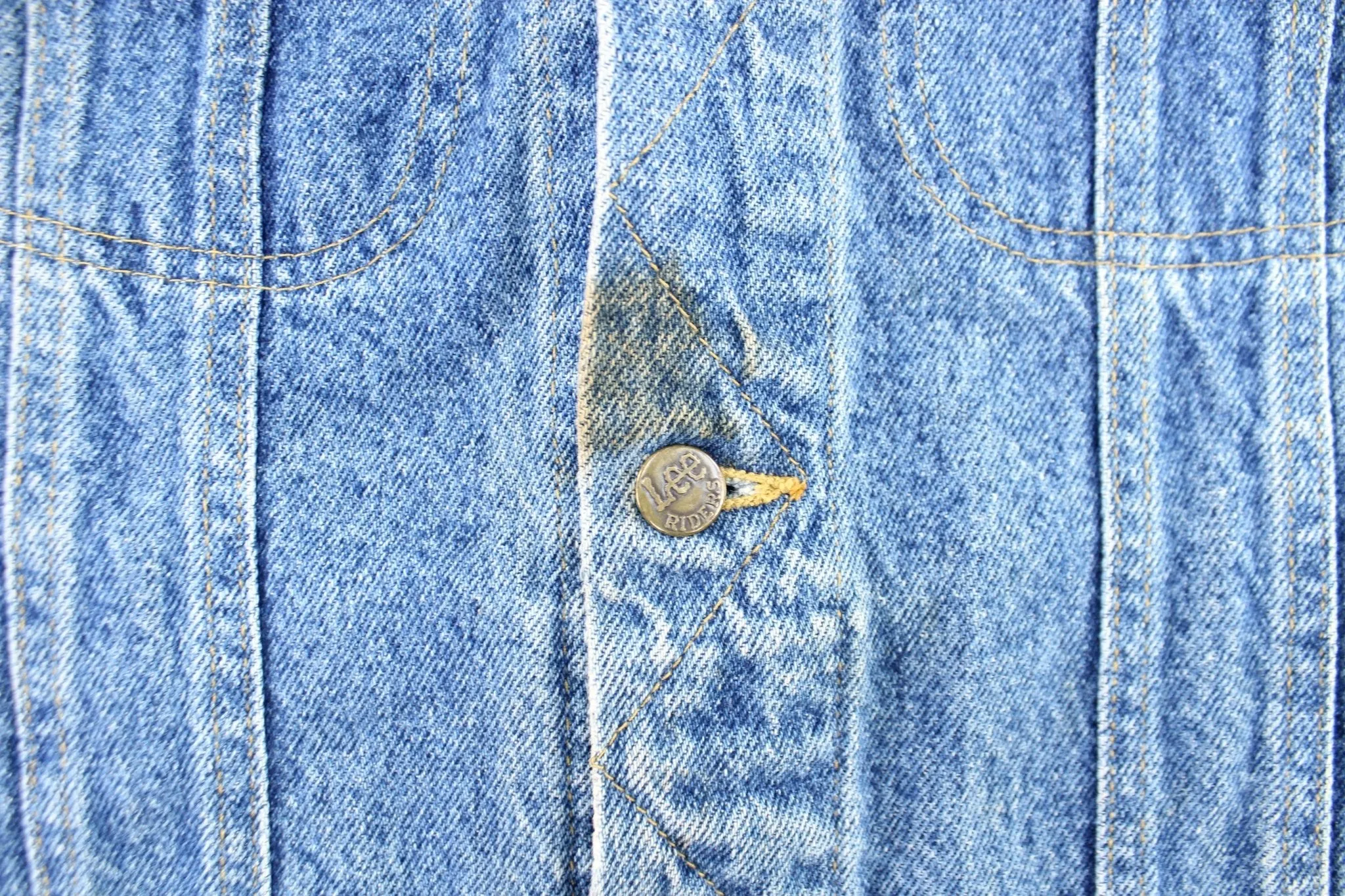 90's Lee Washed Denim Trucker Jacket