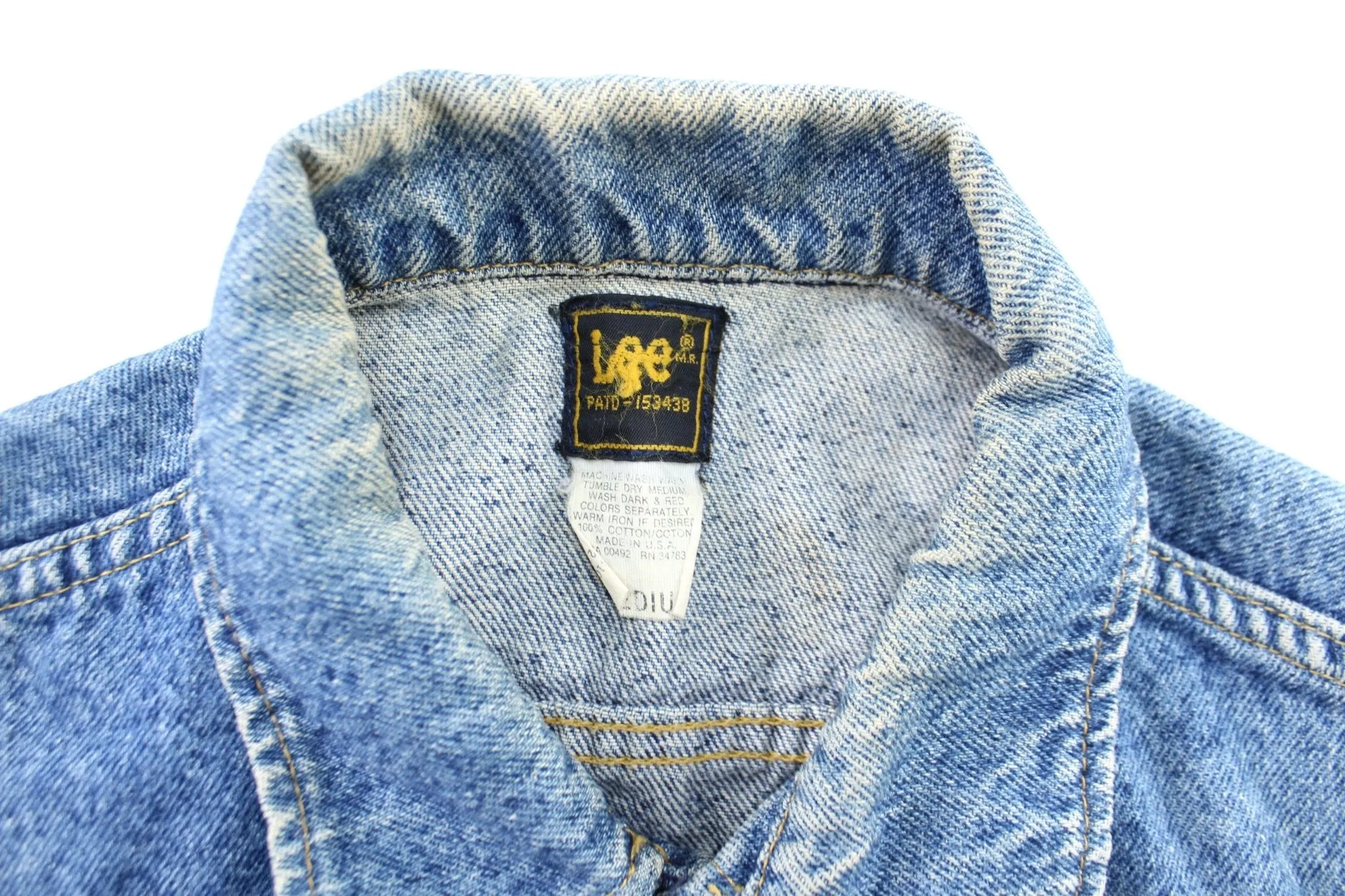 90's Lee Washed Denim Trucker Jacket