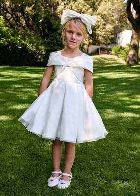 Abel & Lula Girls Organza Bow Special Party Dress