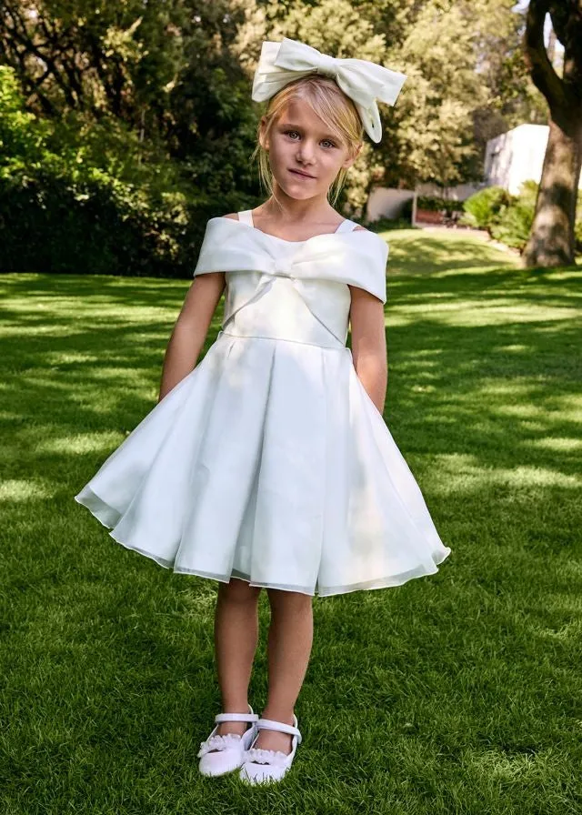 Abel & Lula Girls Organza Bow Special Party Dress