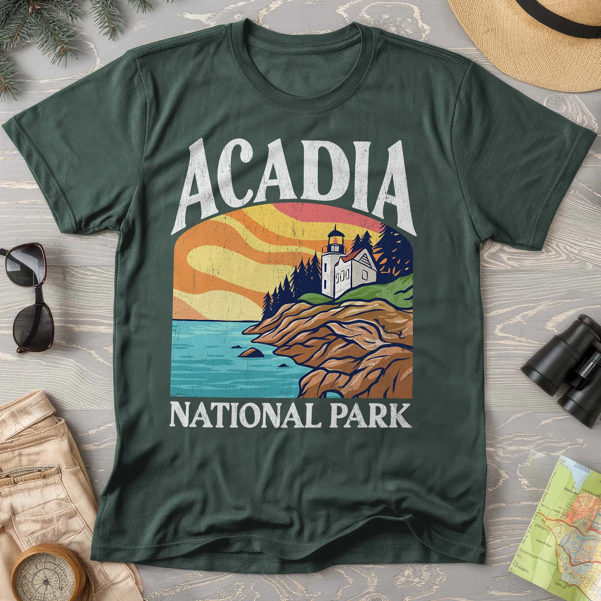 Acadia National Park Shirt "Big and Bold" Comfort Colors T-Shirt