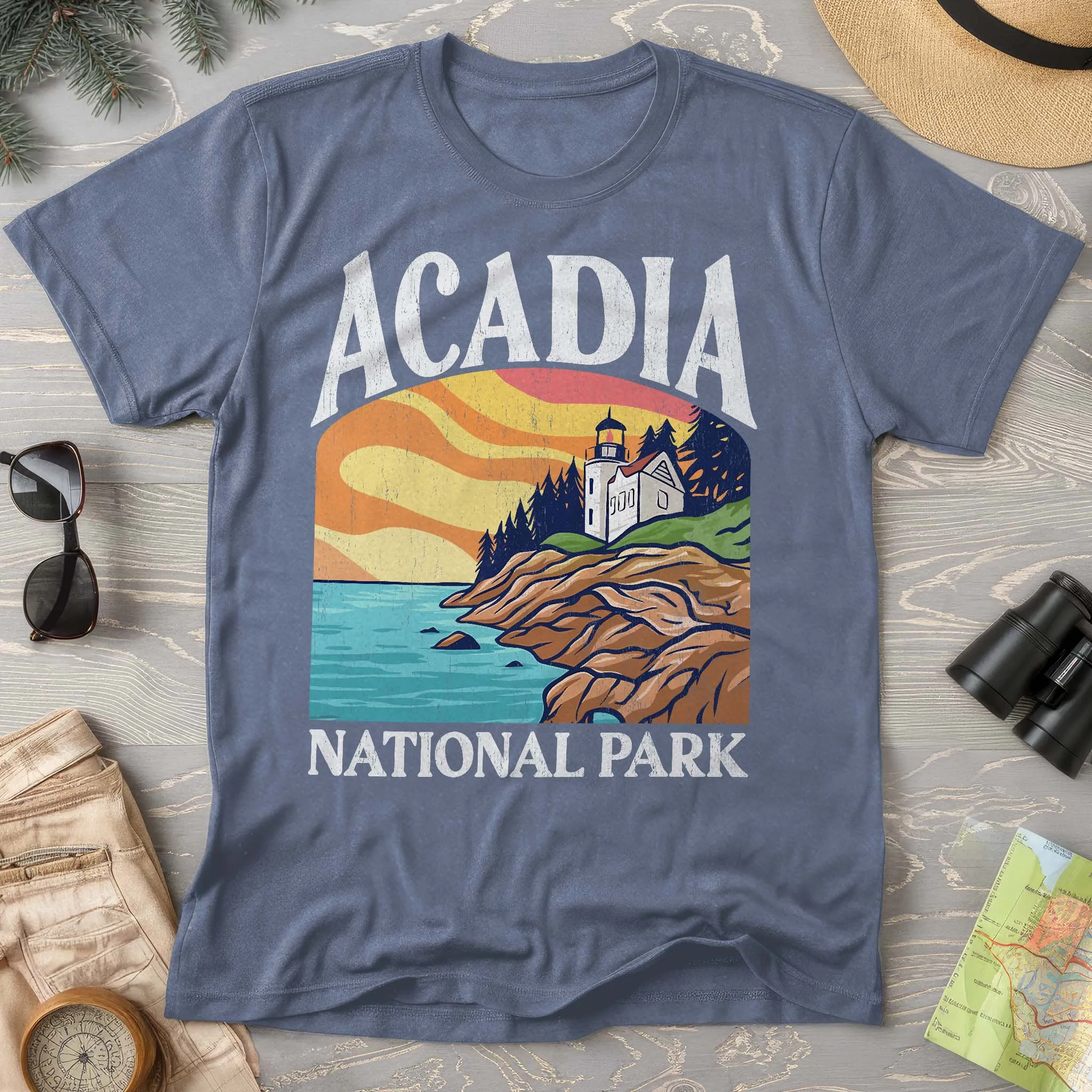 Acadia National Park Shirt "Big and Bold" Comfort Colors T-Shirt