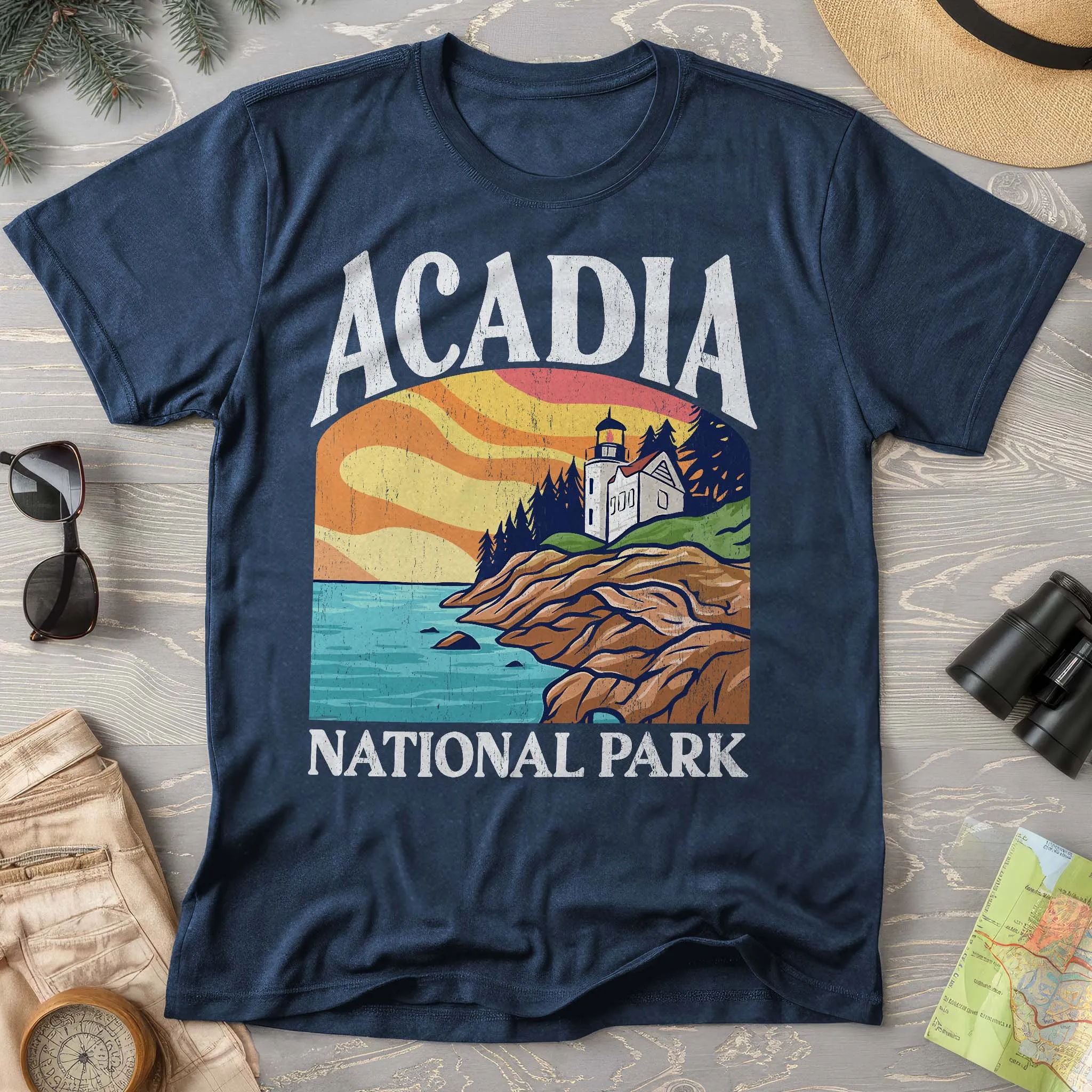 Acadia National Park Shirt "Big and Bold" Comfort Colors T-Shirt