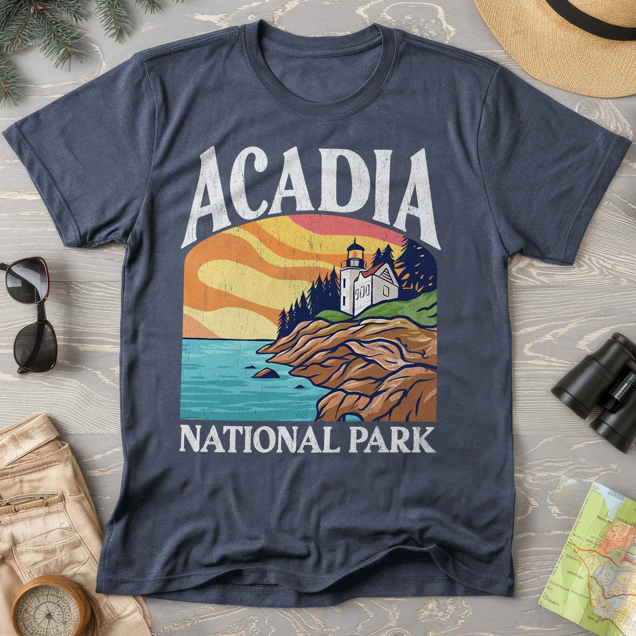 Acadia National Park Shirt "Big and Bold" Comfort Colors T-Shirt
