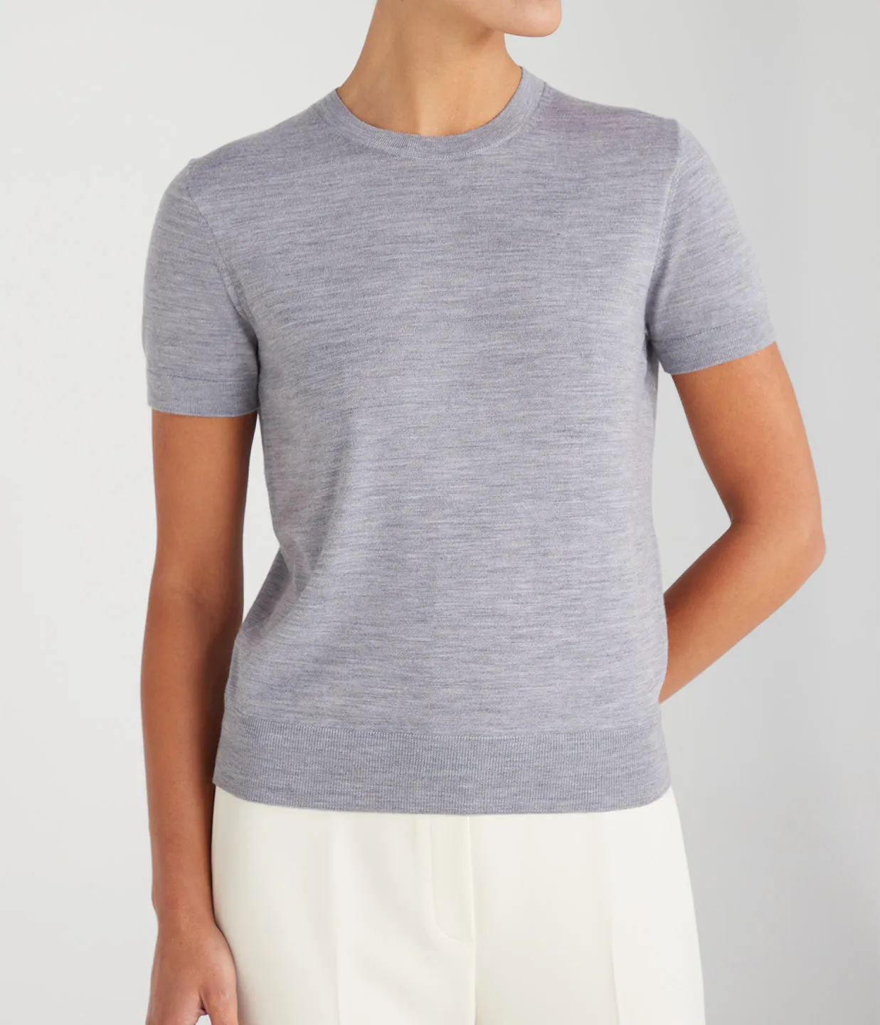 Basic Tee in Cool Heather Grey