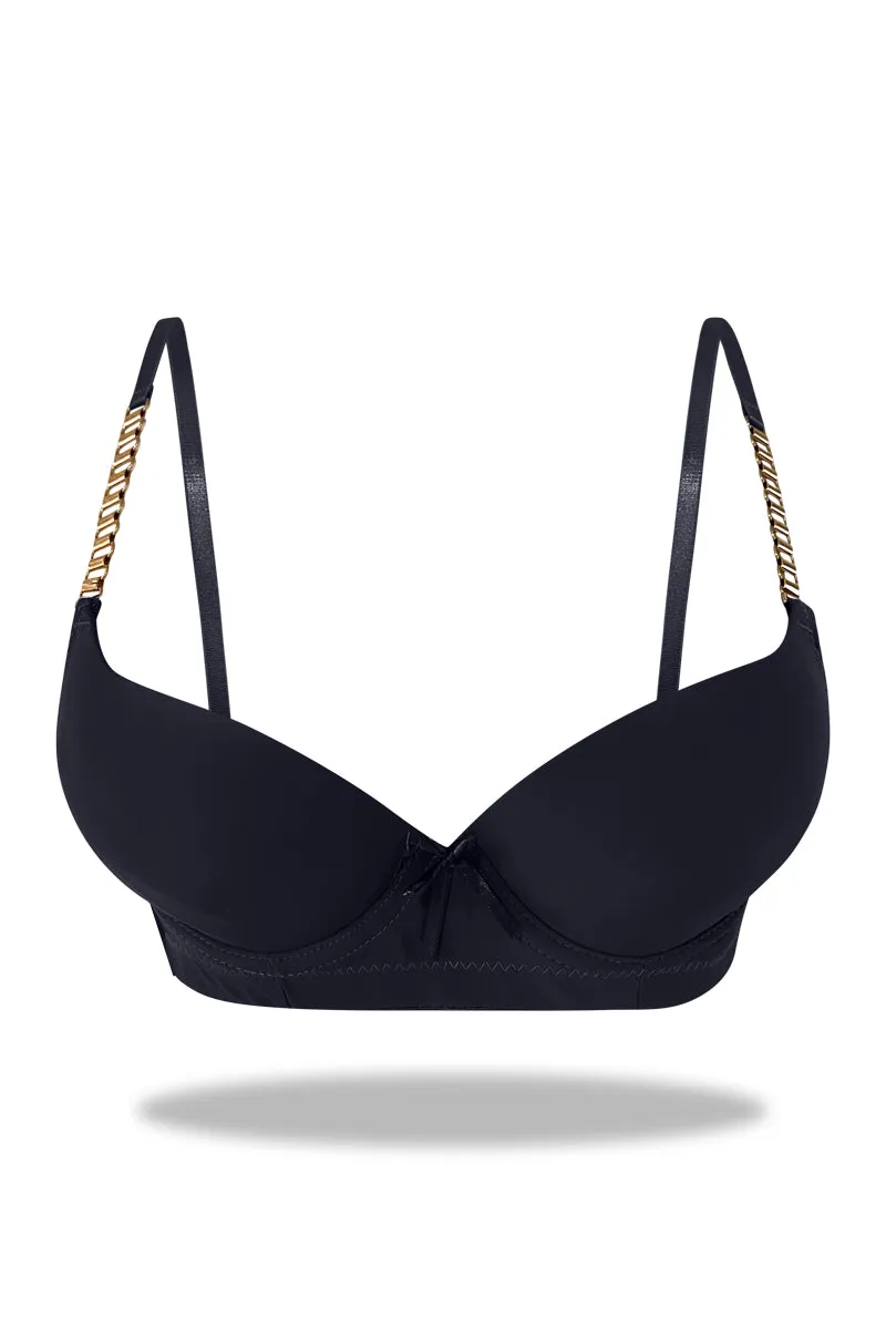 Blue Premium Padded Bra with stylish Straps