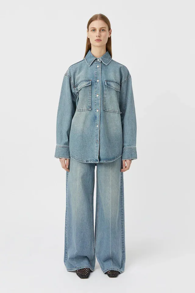Camilla and Marc Blanca Denim Shirt in Light Vintage Wash