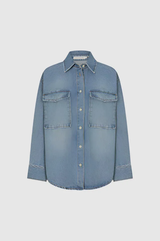Camilla and Marc Blanca Denim Shirt in Light Vintage Wash