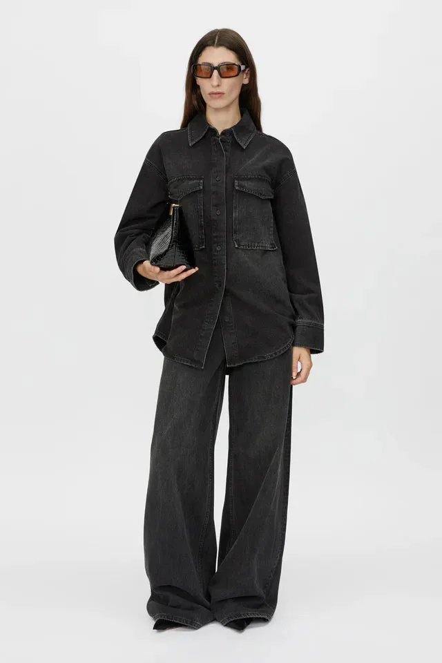 Camilla and Marc Blanca Denim Shirt in Soft Black
