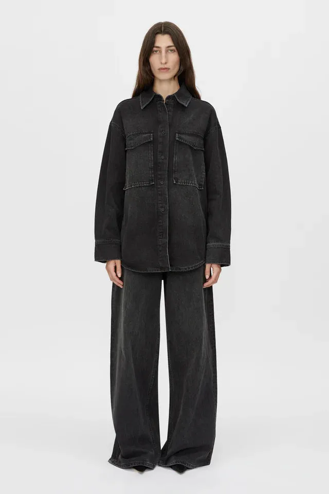 Camilla and Marc Blanca Denim Shirt in Soft Black