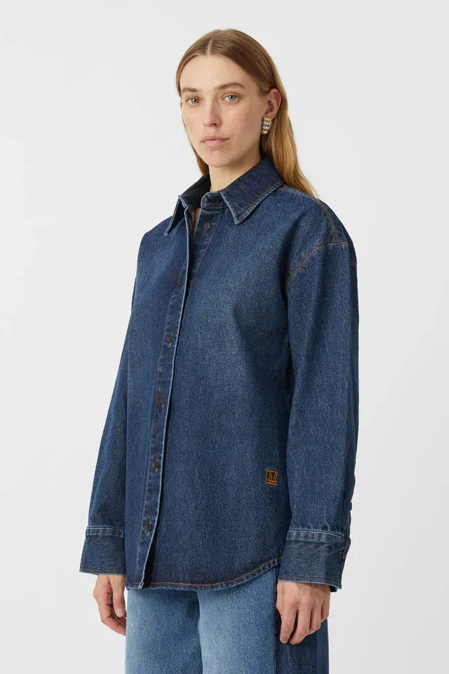 Camilla and Marc Kalen Denim Shirt in Almost Indigo