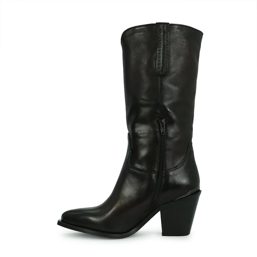 CARMEN LEATHER 3/4 BOOTS