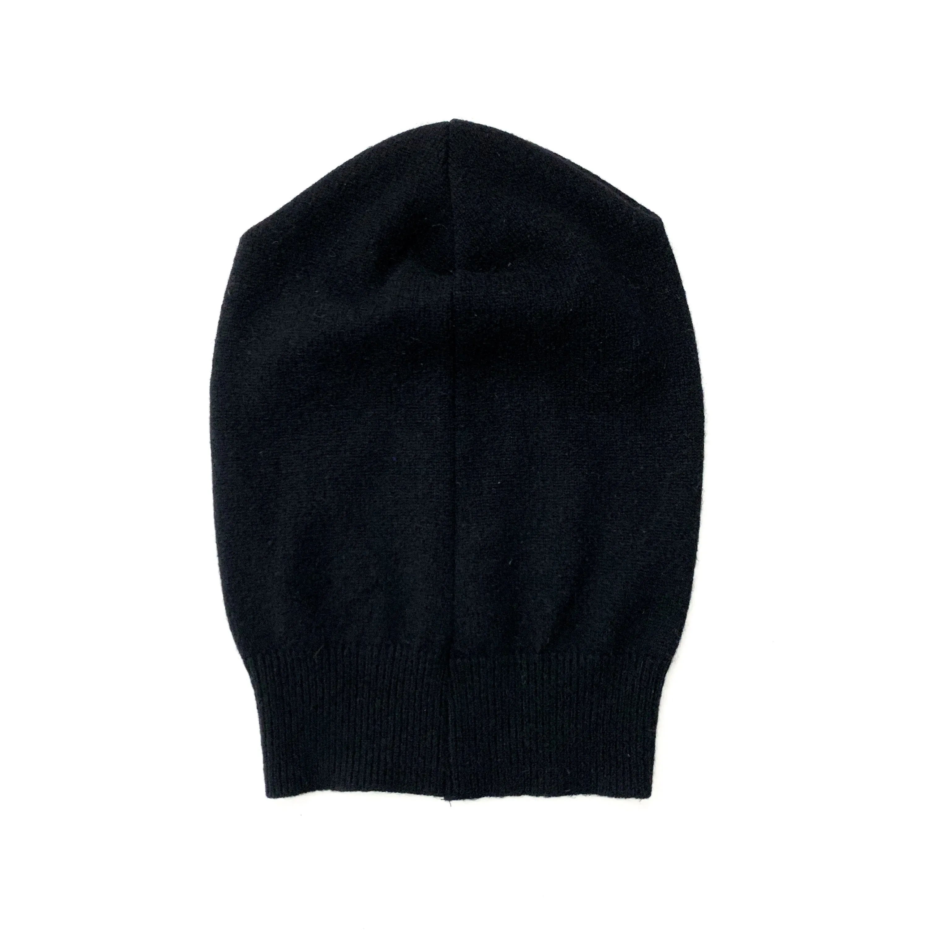 CASHMERE BEANIE | XL Black