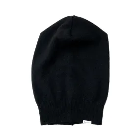 CASHMERE BEANIE | XL Black