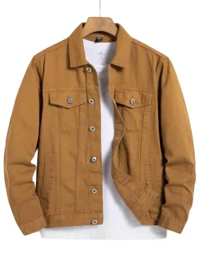Cinnamon Brown Denim Jacket -Unisex