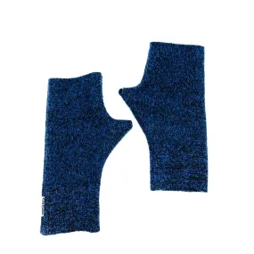 Fingerless Mittens | Speckled Blue