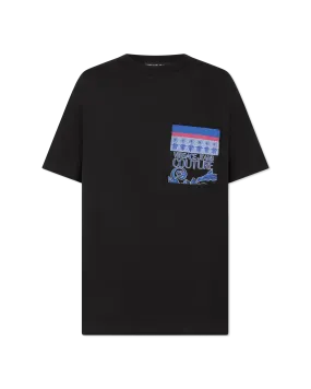 Front Pocket Logo Printed T-Shirt
