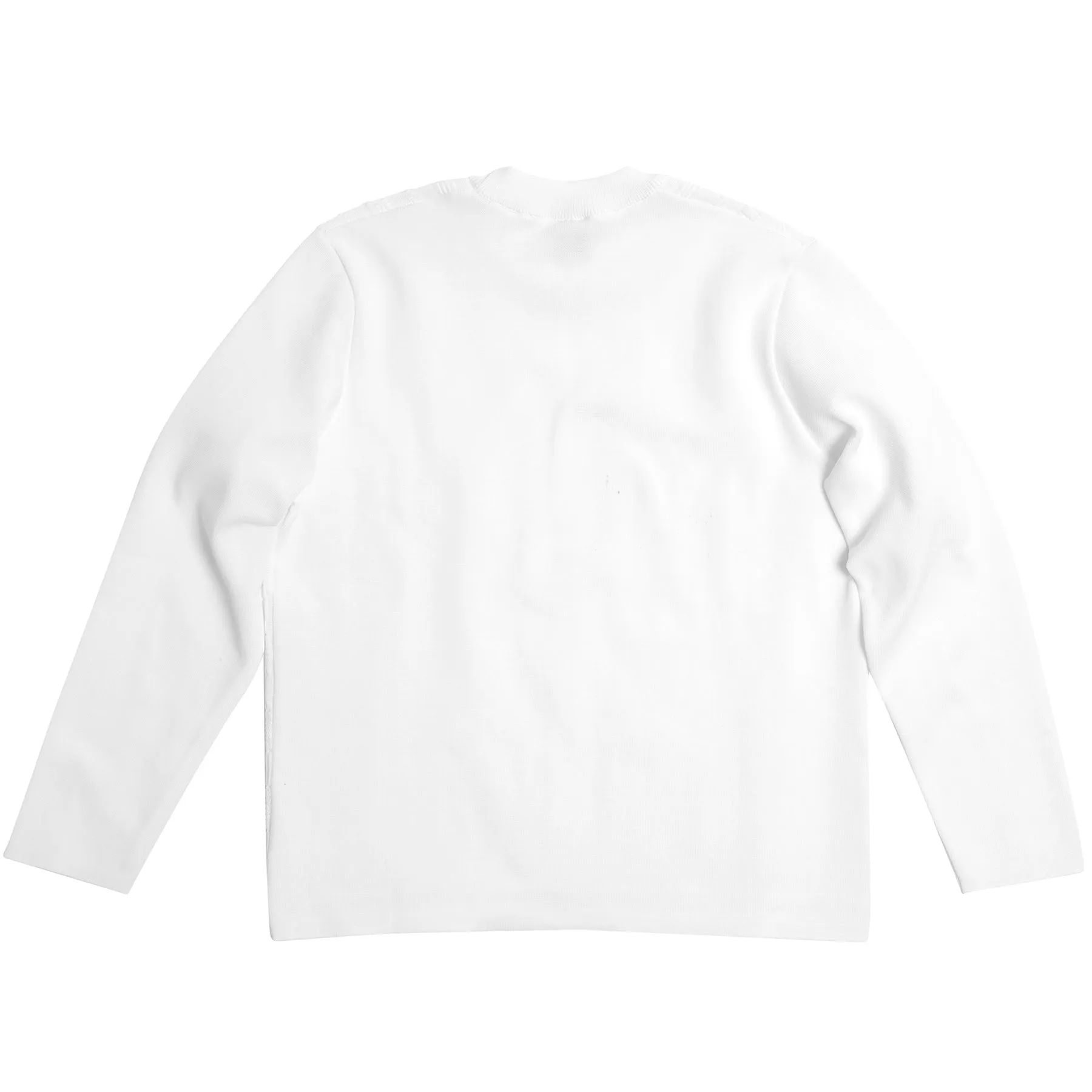 Garter Block Crew Neck Pullover Sweater
