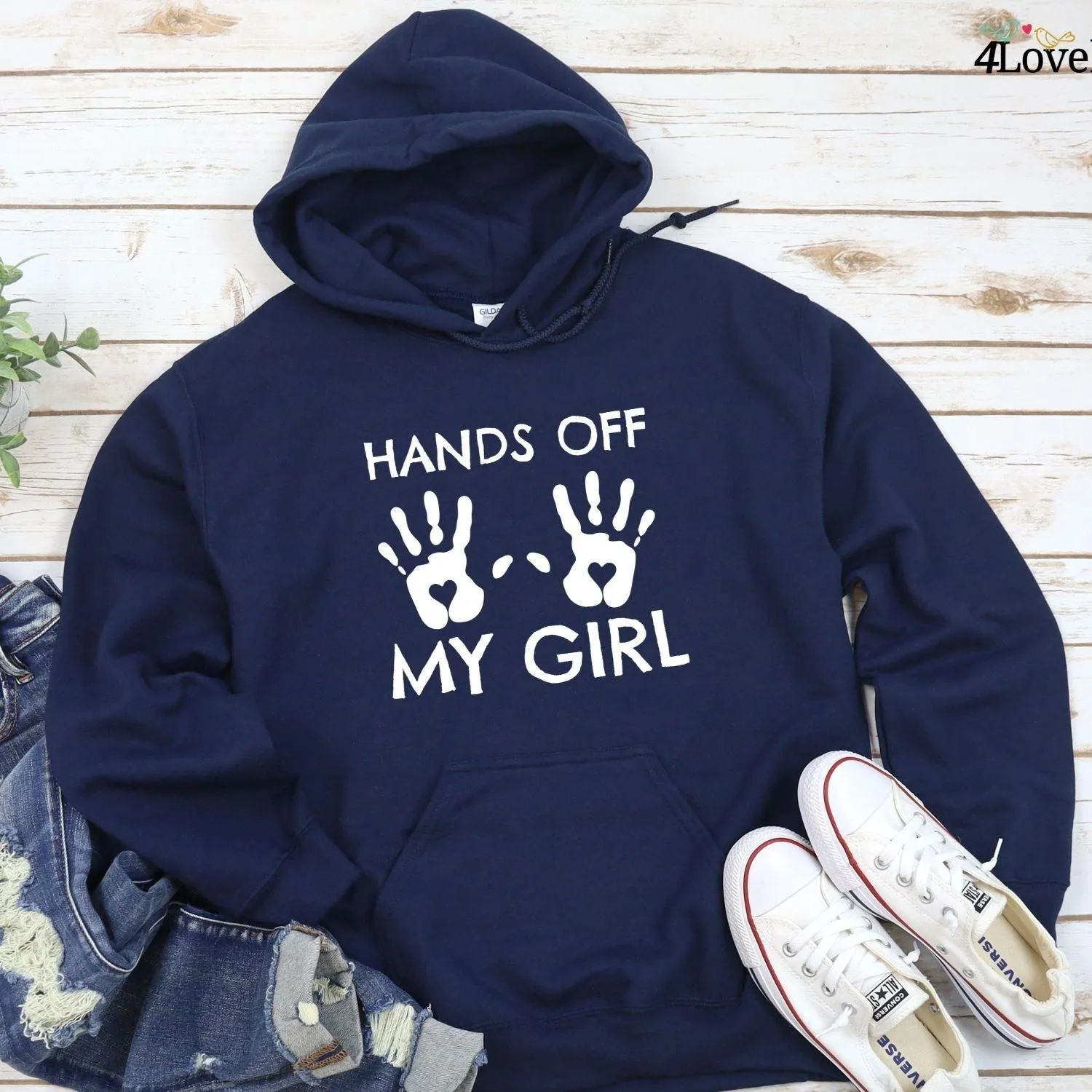 Hands Off My Girl/My Guy Set, Funny Jealous Outfits, Anniversary Gift, Matching Set