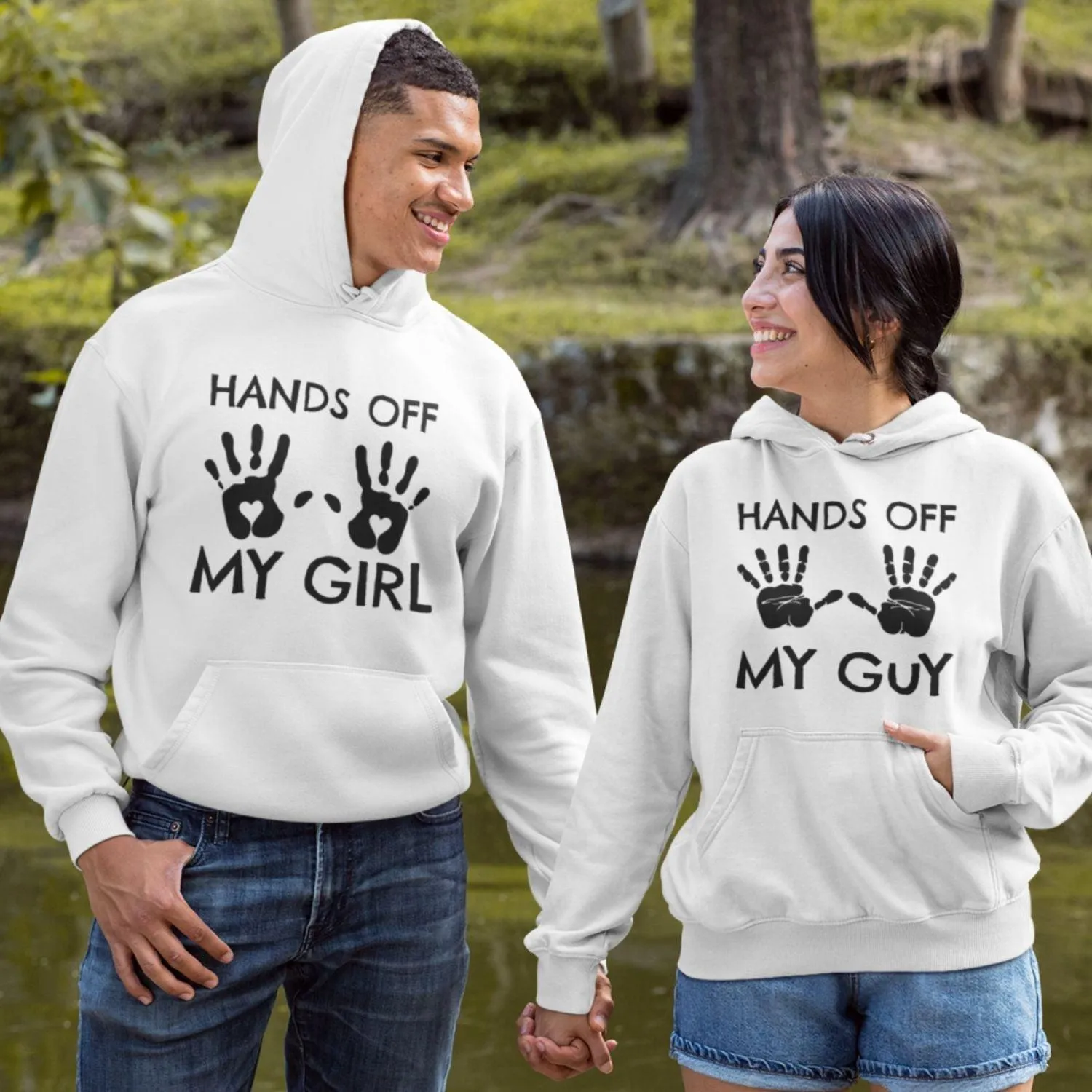 Hands Off My Girl/My Guy Set, Funny Jealous Outfits, Anniversary Gift, Matching Set