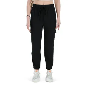High-Rise Cargo Drawstring Pants