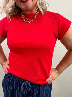 Ivy Tee - Cherry Red