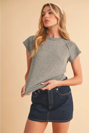 Ivy Tee - Heather Gray