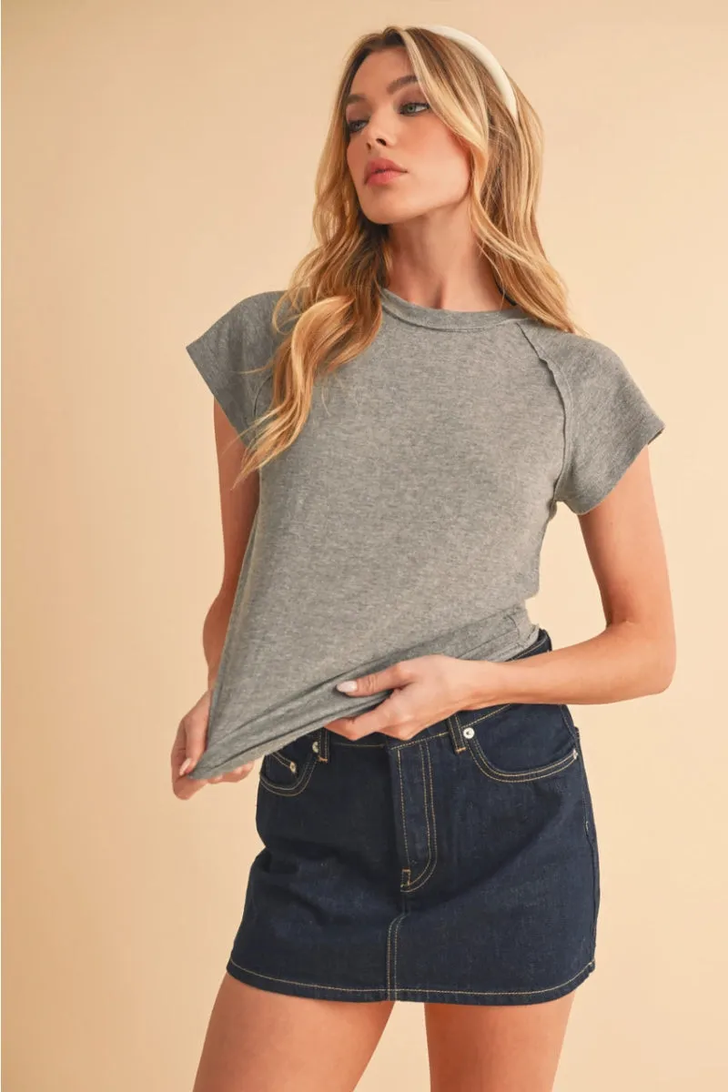 Ivy Tee - Heather Gray