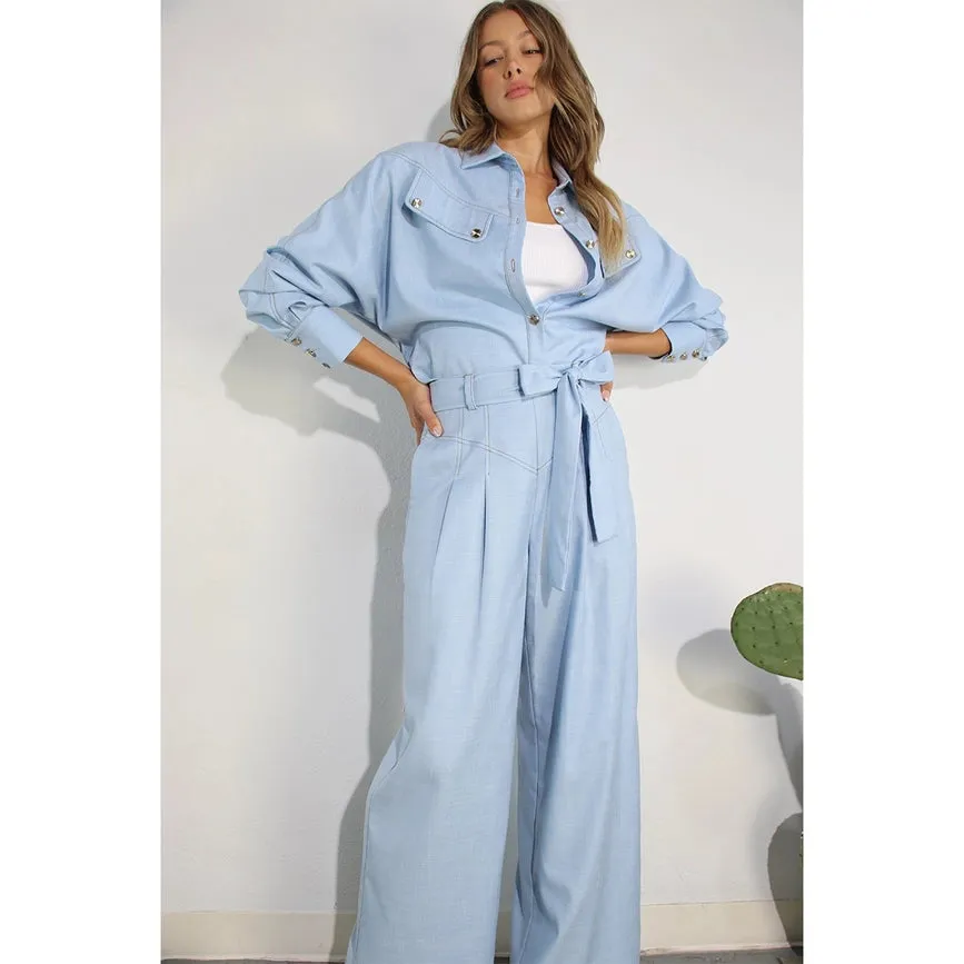 Jacket Shirts and Pants Set