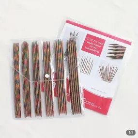 KnitPro Symfonie Wood 20cm Double Pointed Sock Needle Set