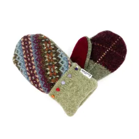 Large Kid's Wool Sweater Mittens | Polaroid Picture