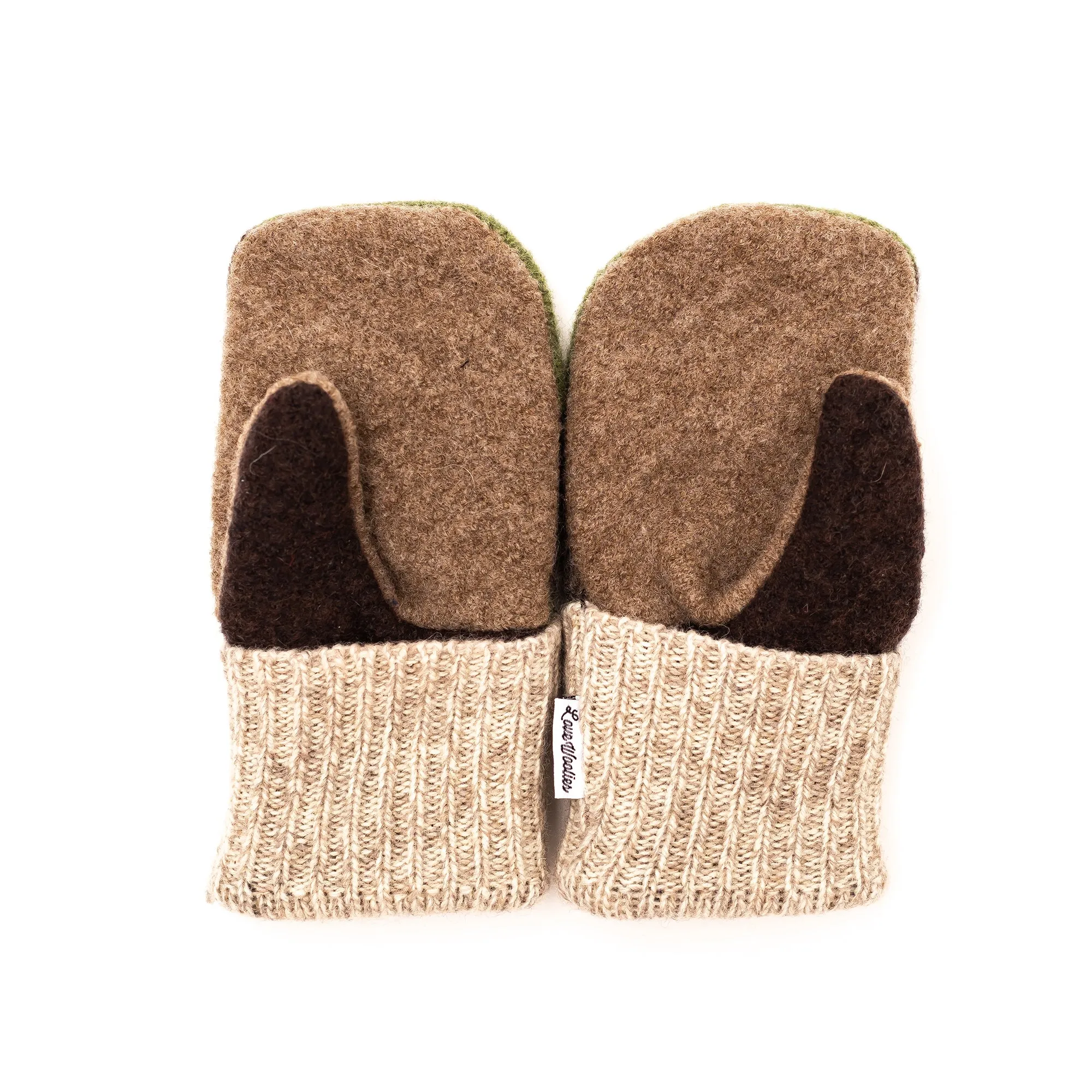 Large Wool Sweater Mittens | Green Fields