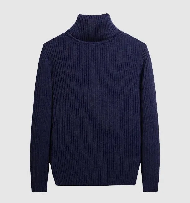 Men's Autumn/Winter Warm Soft Knitted Turtleneck Pullover