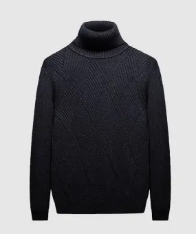 Men's Autumn/Winter Warm Soft Knitted Turtleneck Pullover