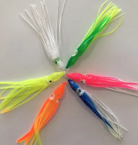 Octopus Squid Skirts 4 Inch - 6 Pack