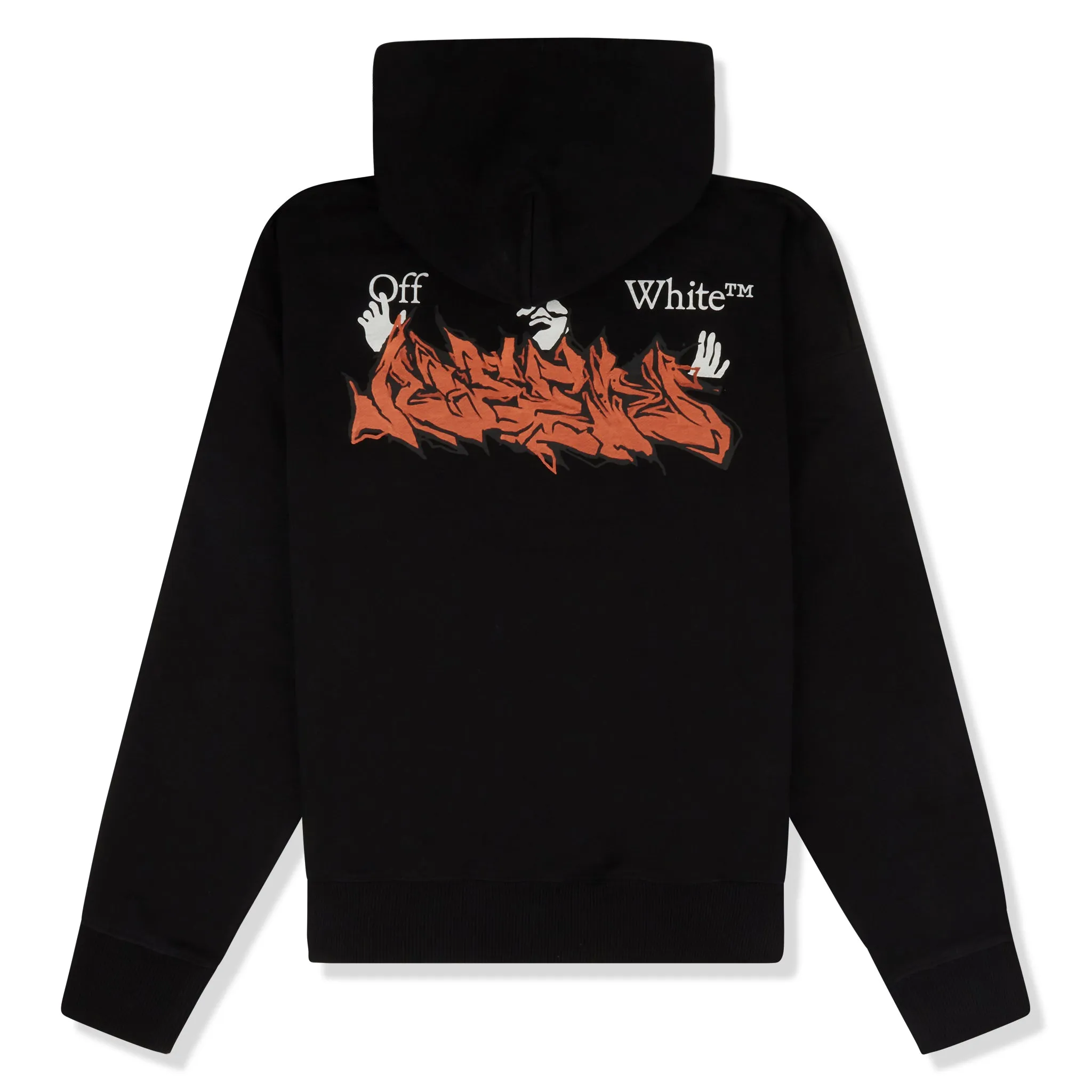 Off-White Marker Graffiti Spray Black Hoodie