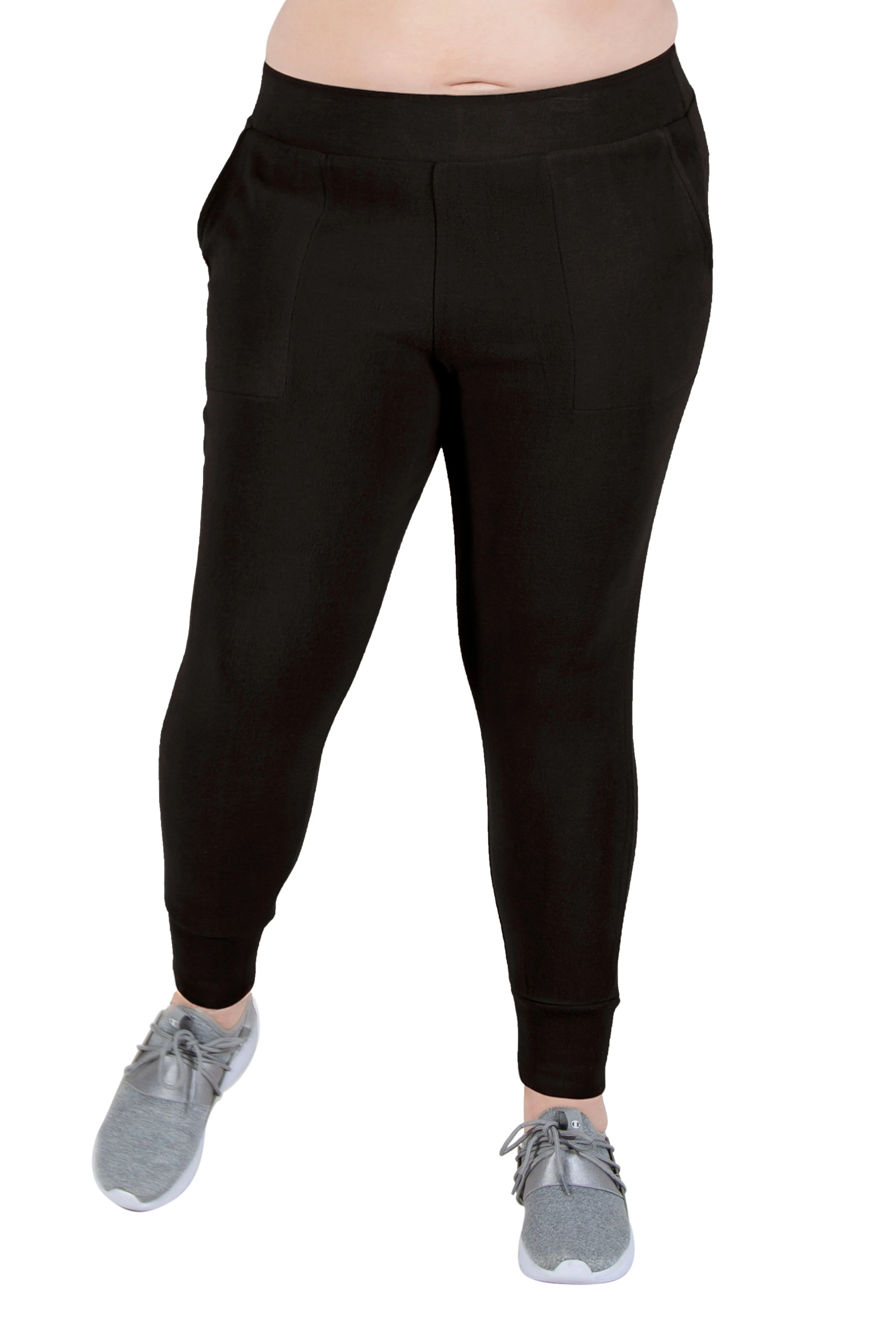 Plus Size Comfort Luxe Collection Cozy Knit Jogger Pants