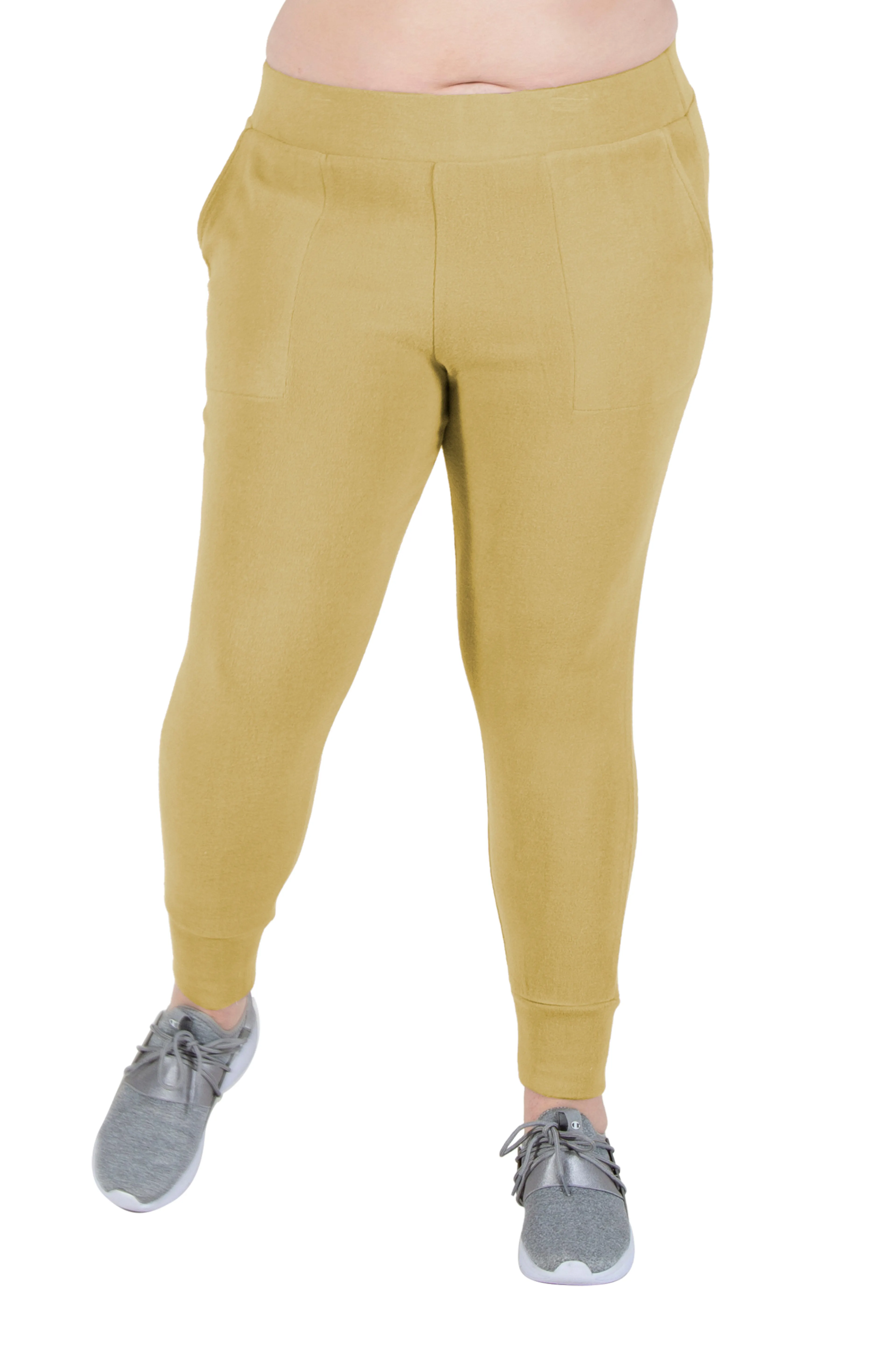 Plus Size Comfort Luxe Collection Cozy Knit Jogger Pants