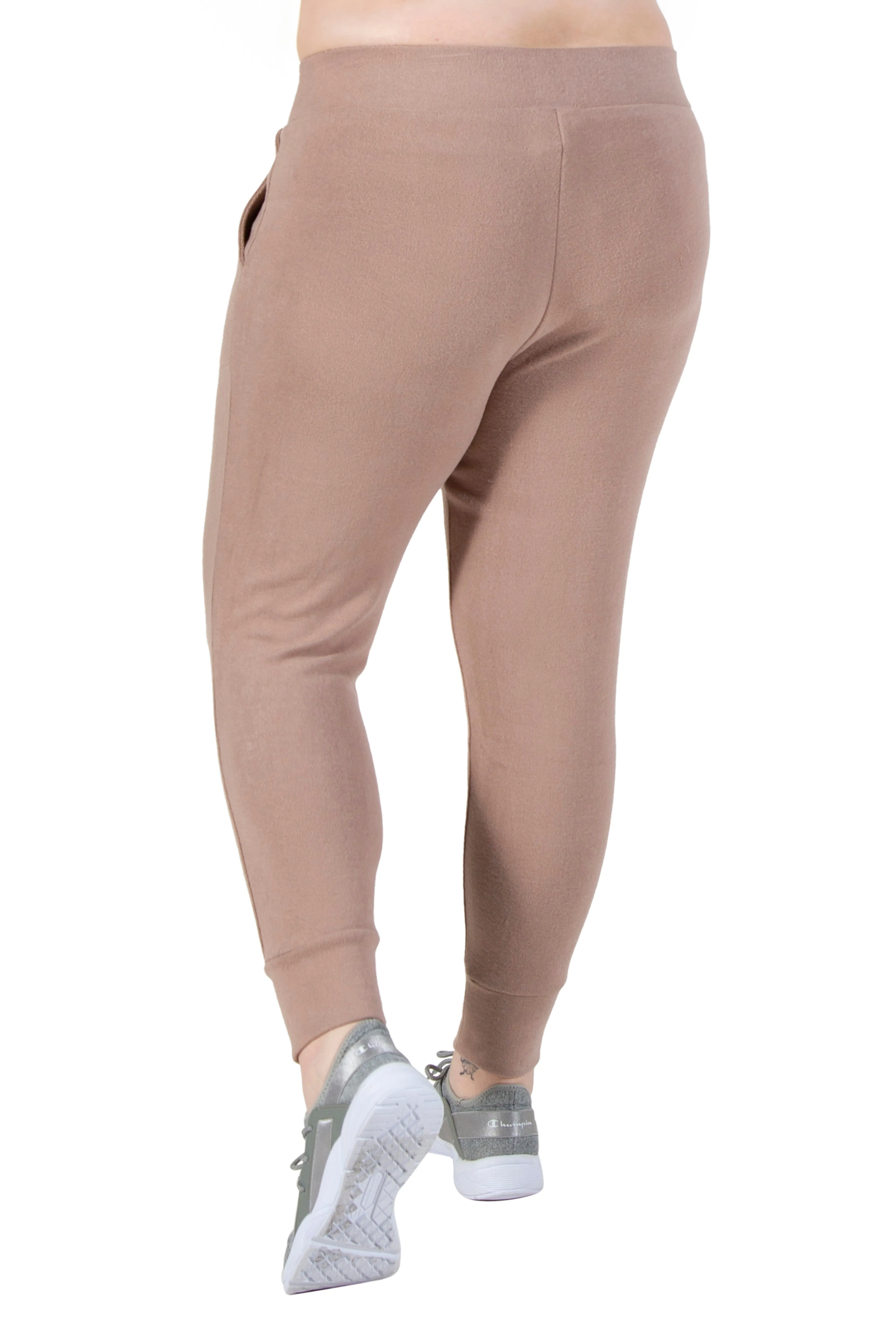 Plus Size Comfort Luxe Collection Cozy Knit Jogger Pants