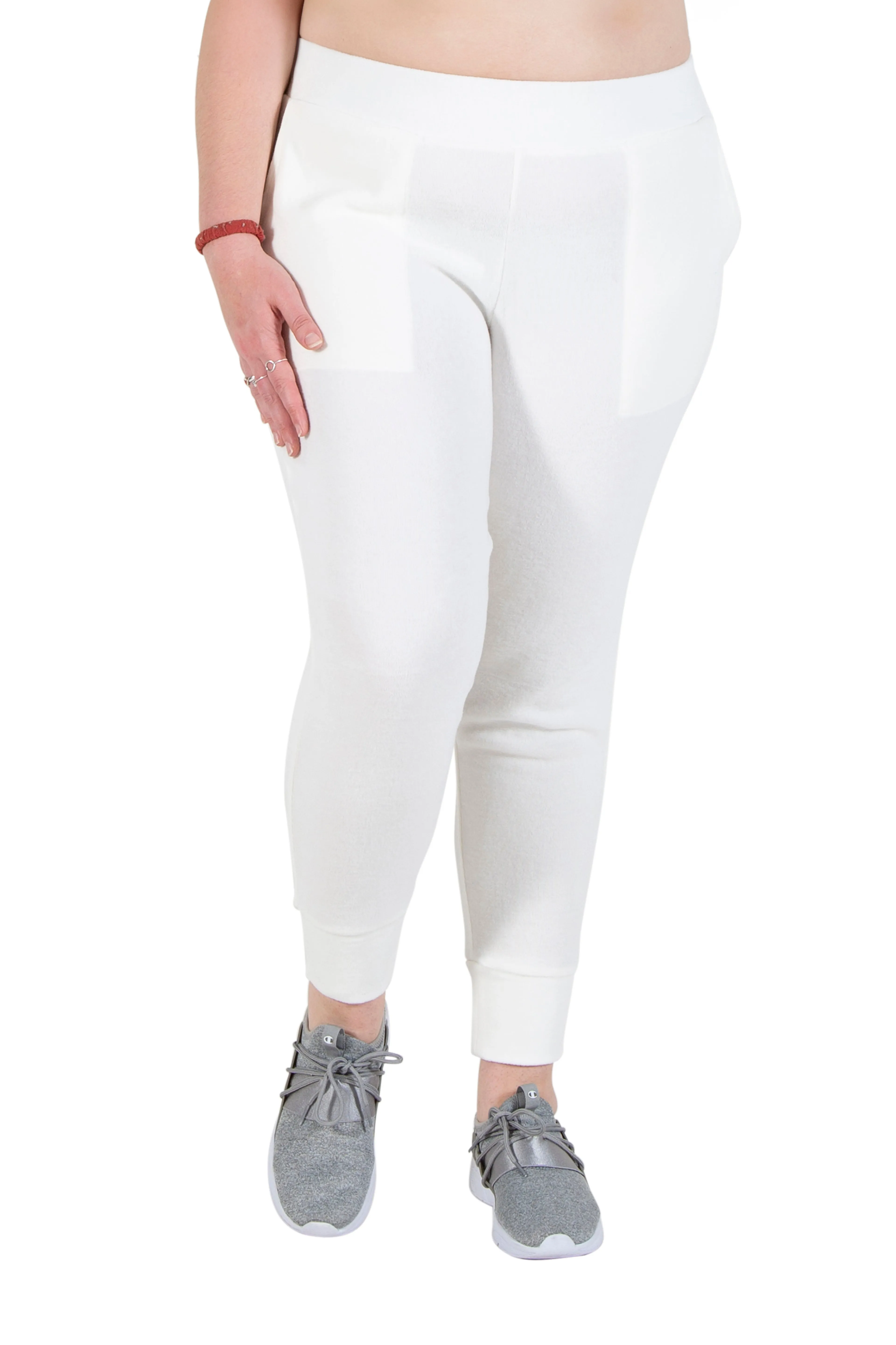Plus Size Comfort Luxe Collection Cozy Knit Jogger Pants