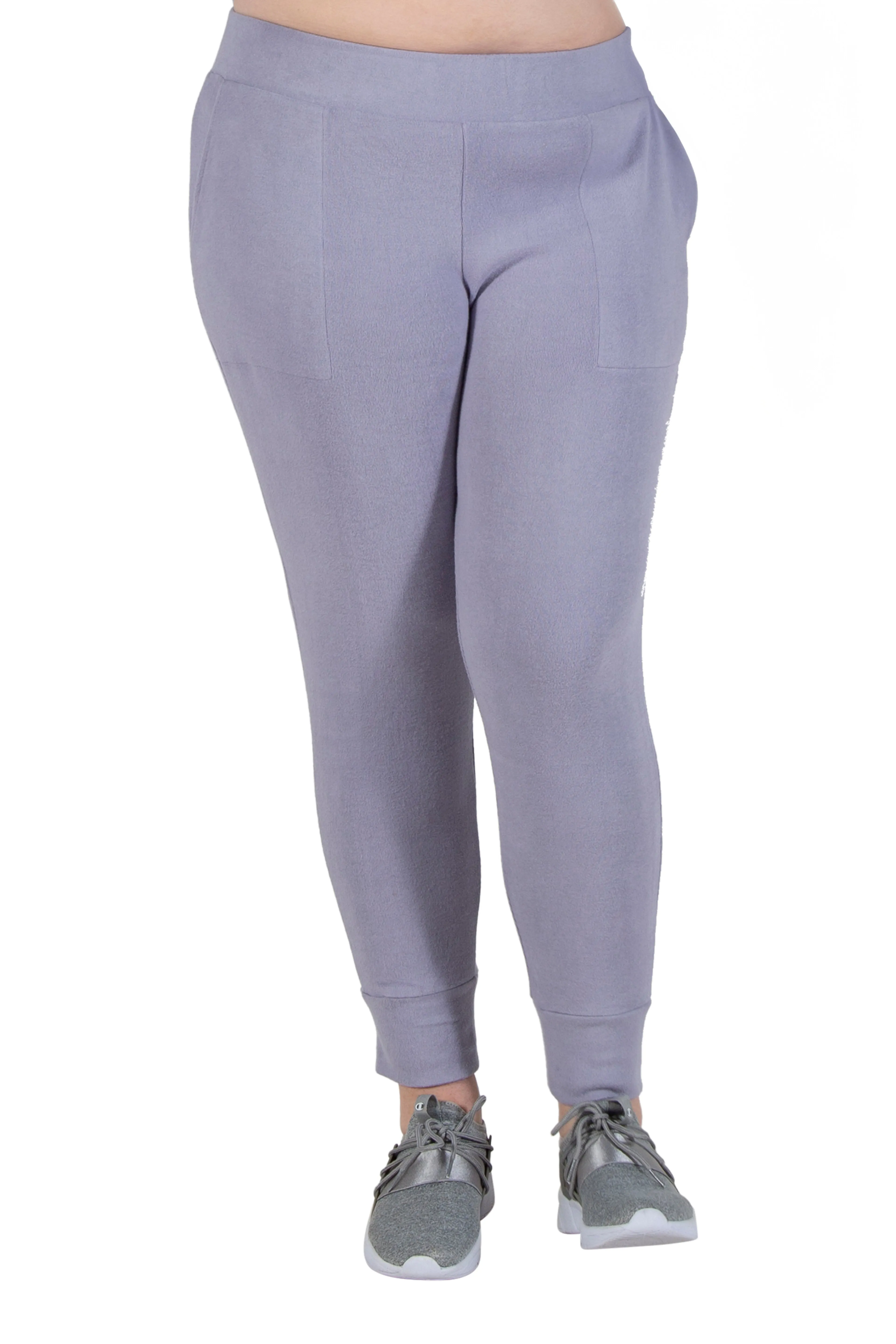 Plus Size Comfort Luxe Collection Cozy Knit Jogger Pants