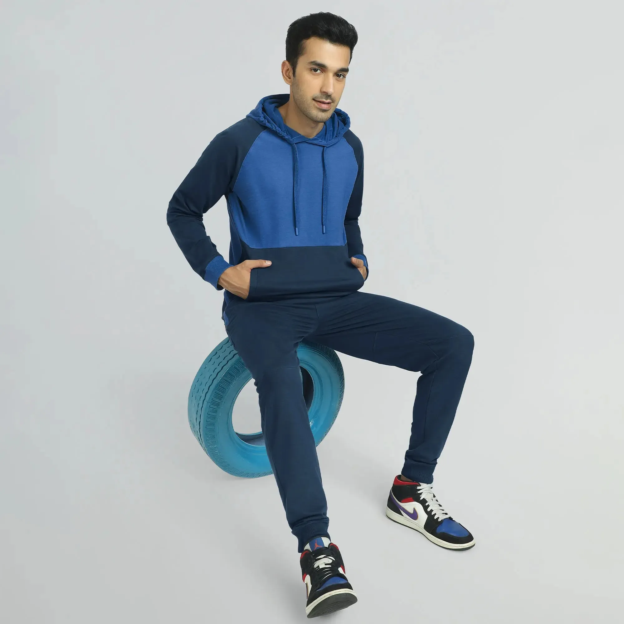 Quest French Terry Cotton Hoodies Atlas Blue