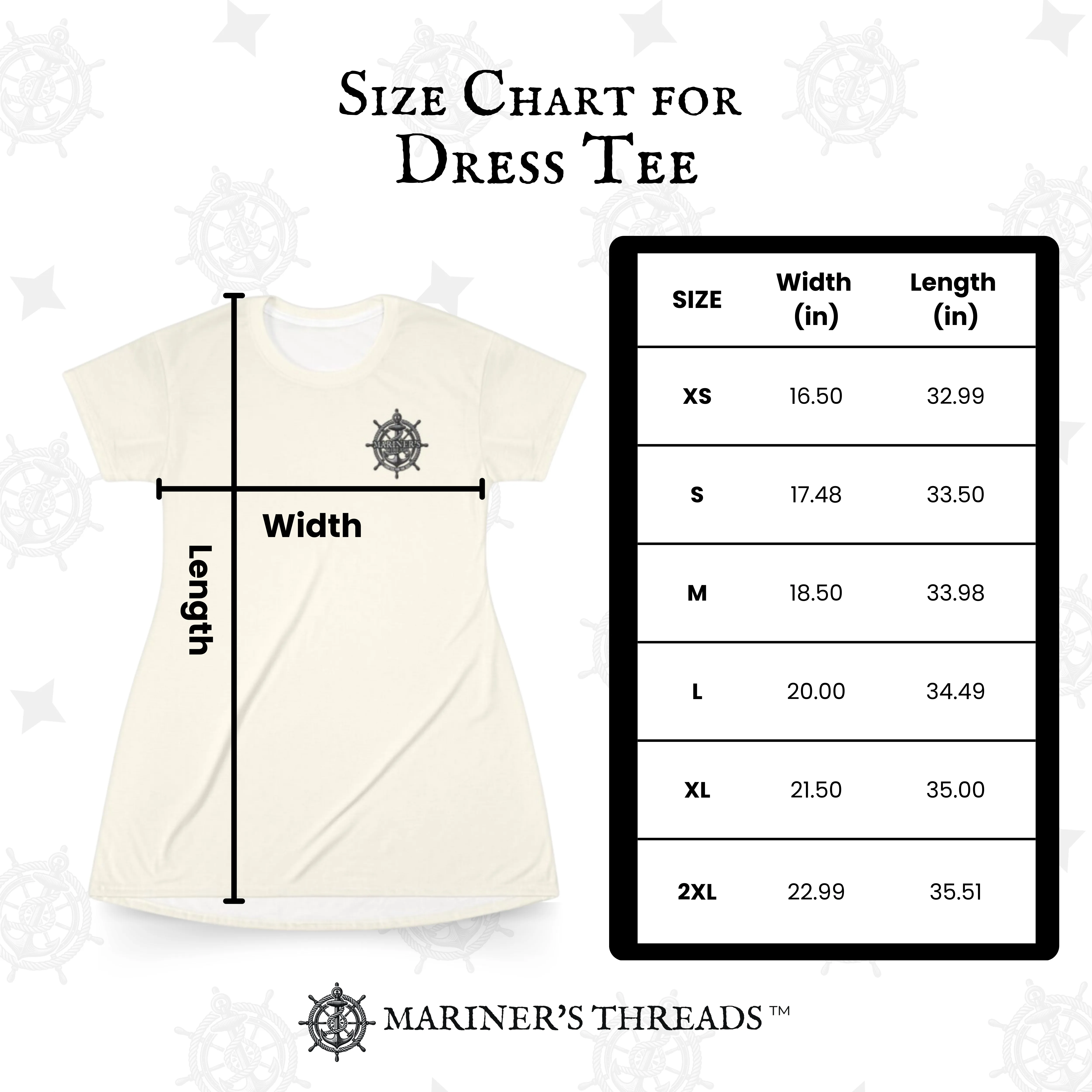 "Navigating Life, One Wave at a Time" Dress Tee
