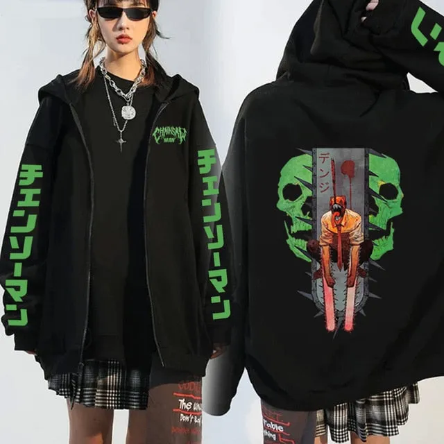 "RIPPING" - Chainsaw Man Denji Anime Oversized Hoodies