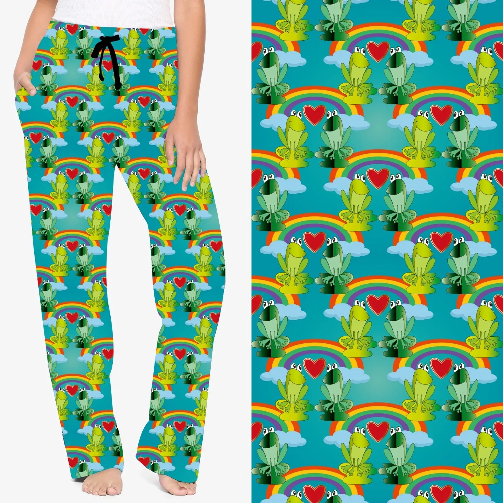 Rainbow Ribbit Lounge Pants