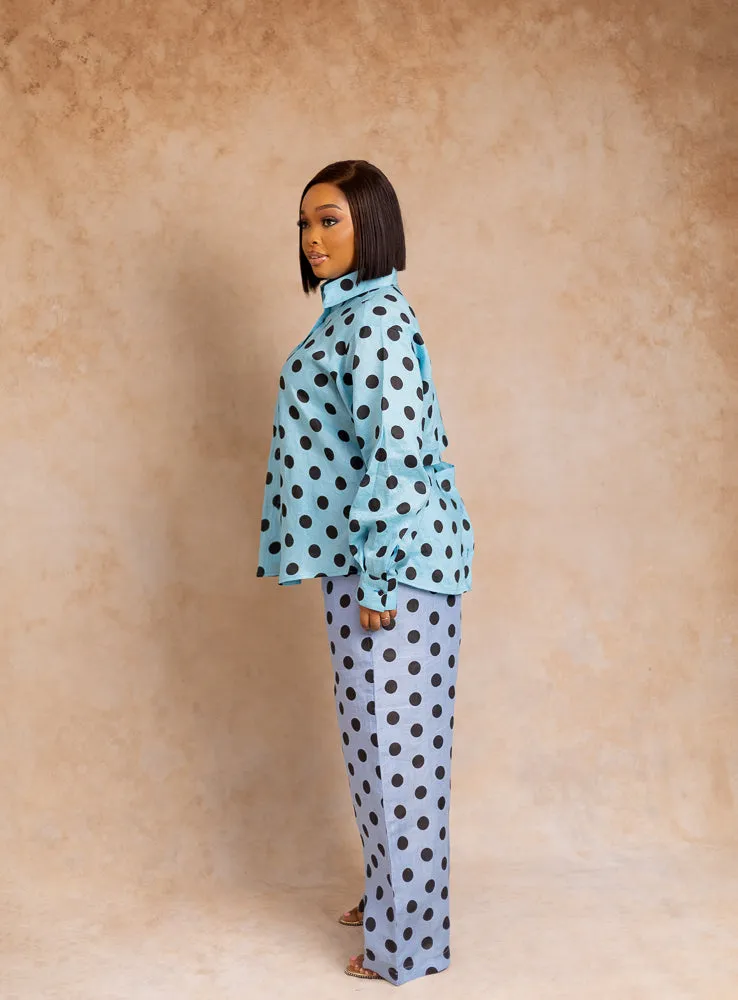 RHODES PANT SET - BLUE