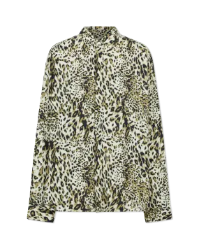Rodney Leopard Printed Long Sleeve Shirt