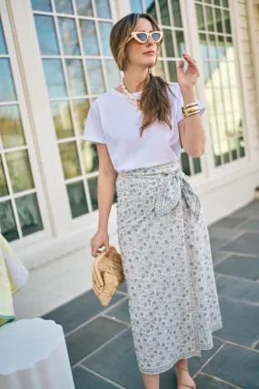Savannah Skirt in Floral Blues