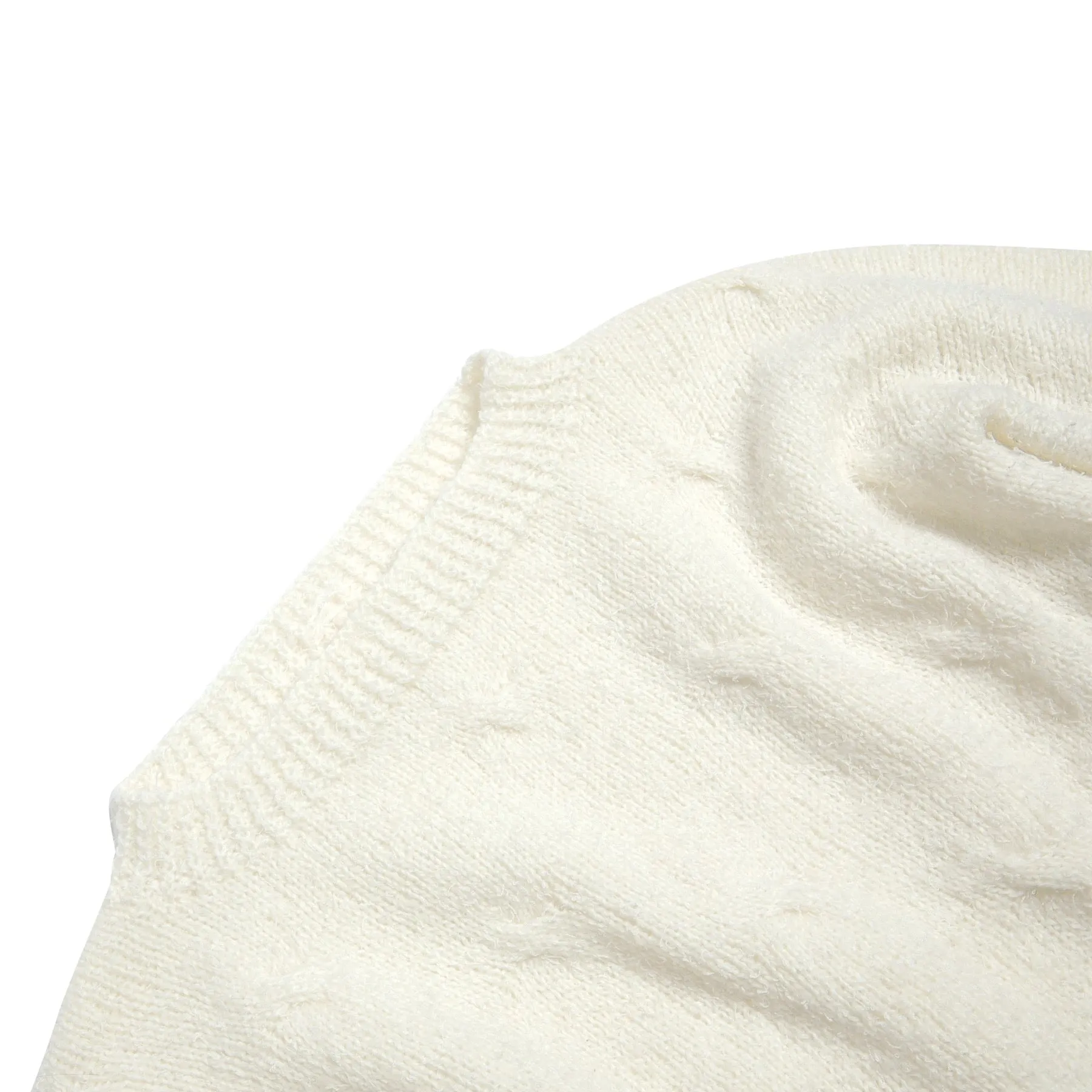 Slub Yarn Cable Twist Jumper